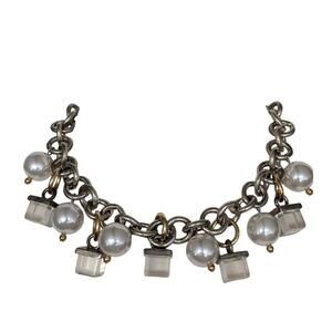 Robert Rose Pearl and Lucite Necklace